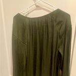 Gap  Olive Green Satin Empire Top Size M Photo 2