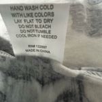 Rose + Olive  Monochrome Abstract 3/4 sleeve Top with ruched sleeves and sides Photo 5