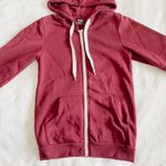Forever 21 Burgundy Zip Up Hoodie Photo 1