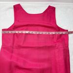 J.Jill A-Line Midi Linen Blend Strawberry Sleeveless Scoop Neck Sundress MP Photo 6