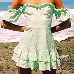Finders Keepers  Green Wildflower Off the shoulder mini dress Photo 2
