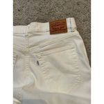 Levi's Womens Size 30 White/cream High Waisted Wide Leg Crop Utility Cargo Jeans Photo 7