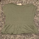 Cynthia Rowley Linen Babydoll Peplum Top Photo 3