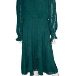 Jessica Howard Plus Size Belted Fit & Flare Dress Pine Sz 14 Photo 3