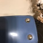 A Bellucci Made In Italy Blue Italian Leather Satchel Shoulder Hand Bag Purse Photo 5