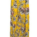 Morgan De Toi Hi Rise Yellow Floral Wide Leg Pants Sz 34 Photo 2