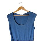 Z Supply  Dress Women Small‎ Blue Dayshift Jersey Denim Mini Athleisure Gorpcore Photo 3