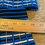 Per Se  2 Piece Matching Set Pull On Skirt & Tank Top Stretchy Blue Black Geo M Photo 2