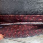 Brighton VTG  Crossbody Bag Wallet Small Card Holder Zip Coin Leather Black Croc Photo 10