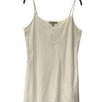 ALLSAINTS Mini 100% Organic Cotton Minimalist Neutral Bridal V-Neck Slip Dress 6 Photo 0