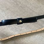 Kate Spade ♠️ New York Leather Bow Belt with Pearl Embellishments. Sz 37 inches Photo 3
