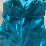 Blondie Nites  by Linda Bernell Teal Shiny Dress 10 Photo 6