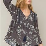 Hem & Thread  Boho Floral Babydoll Blouse Sz S Photo 2