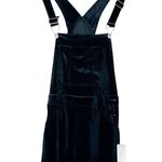 Magnolia South NWT Velvet Shortalls Womens XS Black Soft Grunge Dark Academia Photo 1