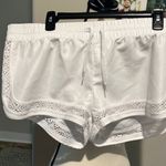 O'Neill O’NEILL white lace elastic waist tie swimsuit short EUC Photo 0