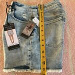 Sofia by Sofia Vergara Blue Jean Shorts Distressed Mid Photo 4