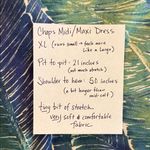 CHAPS XL Leaf Midi/Maxi Dress 100% Cotton Photo 4