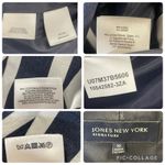 Jones New York Signature Womens 10 Blazer Americana Navy/White Striped Stretch Blue Photo 6