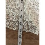 Vintage Nella Fantasia Sheer Lace Top Womens Medium Sleeveless Pink Photo 7