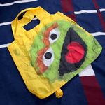 Sesame Street Envirosax  Oscar the Grouch green yellow large tote bag lightweight Photo 2