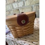 Longaberger  Basket Handwoven Made In Ohio USA Crossbody Purse Cottagecore EUC Photo 10