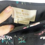Kate Spade Black Floral Print A-Line Skirt Size 2 Polyester Photo 3