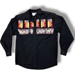 Cedars BEADED black women's western Southwestern shirt size Small Photo 0