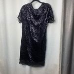 Superfoxx  nordstrom blue navy sequin beaded mini dress medium party‎ cocktail Photo 2