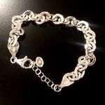 Silpada Women’s Sterling Silver Rolo Open Interconnencted Link Bracelet Photo 6