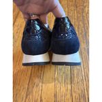 NeroGiardini Shoes Womens Size 37 Suede Glitter Made in Italy Sneakers Blue Photo 5