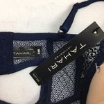 Tahari Blue Padded Sheer Camisole Lace Bra Corset Top 34B NEW Photo 5