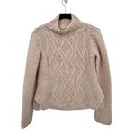 ZARA  Knit SZ M light pink cable turtleneck sweater Photo 1