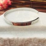 Talbots Silver Tone Bangle Grateful Loved Strong Photo 5