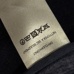 Free People  Mina Jacket Heathered Navy Draped Wool Blend Open Front L Photo 9