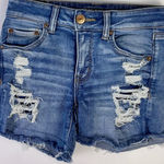 American Eagle Outfitters Womens Denim Distressed Cutoff Shorts Size 4 Blue Photo 0