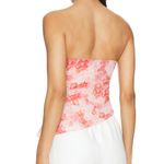 More to Come Strapless Top floral daisy asymmetrical womens Pink (xlarge) Size XL Photo 6