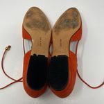 Salvatore Ferragamo Ankle Strap Slip On Orange Shoes Size 7.5 Photo 9