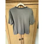 James Perse  Women Basic Gray Crew Neck Short Sleeve T-Shirt Size 1 - Tissue Tee Photo 2