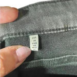 ZARA  Slim Fit Medium Rise Black Moto Jeans with Zipper Ankle‎ Size 4 Photo 9