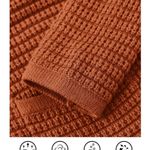 PRETTY GARDEN casual Rust Sweater with Button Detail Photo 4