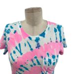Generation Love Sunny Tie-Dye T-Shirt Dress Pink Blue White Short Sleeve Size XS Photo 3