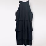 CHAPS  Sequin Cocktail Classy Party Black Tie Tiered‎ Chiffon Ruffle Dress SZ 8 M Photo 5