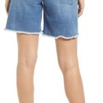 Good American NWT Women’s Good 90s Icon Bermuda Denim Shorts in Indigo 12/31 Photo 1
