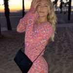 Cotton Candy LA Sunset Long Sleeve Knit Dress Photo 1