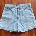 High Sierra 90's Vtg  Shorts Women 14 Blue High Rise Mom Dungarees Flattering! Photo 0