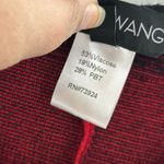 Ming Wang Wrap Poncho Cape Shawl One Size Knit Open Front Classic Cozy Black Red Photo 8