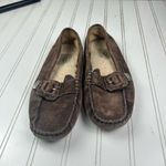 UGG  Brown Suede Moccasin Slippers Women’s Size 7.5 Photo 2
