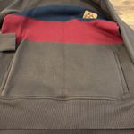 Moosejaw Long Weekend Stripe Crew Neck Sweatshirt Unisex Brown Photo 5