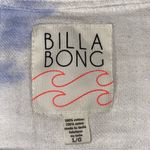 Billabong Blue And White Tye Die Long Sleeve Button Up Shirt Size Large Photo 2