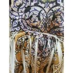 One World  Summer Sleeveless Dress Stretch Knit Purple Multi Medium Photo 3